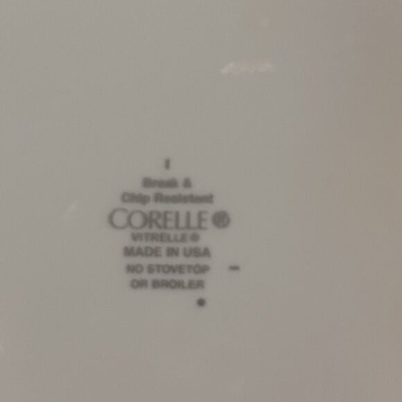 6 Vintage Corelle "Shadow Iris" 10" Dinner Plates Set, USED, White - Picture 6 of 12
